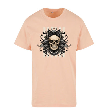 T-Shirt Shirt - Black Ribbon Skull