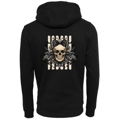 ZIP Hoodie - Black Ribbon Skull