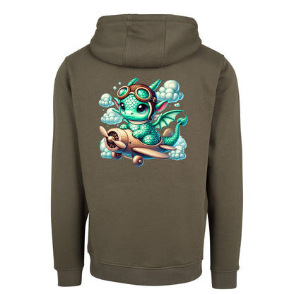 ZIP Hoodie - Drache Flugzeug