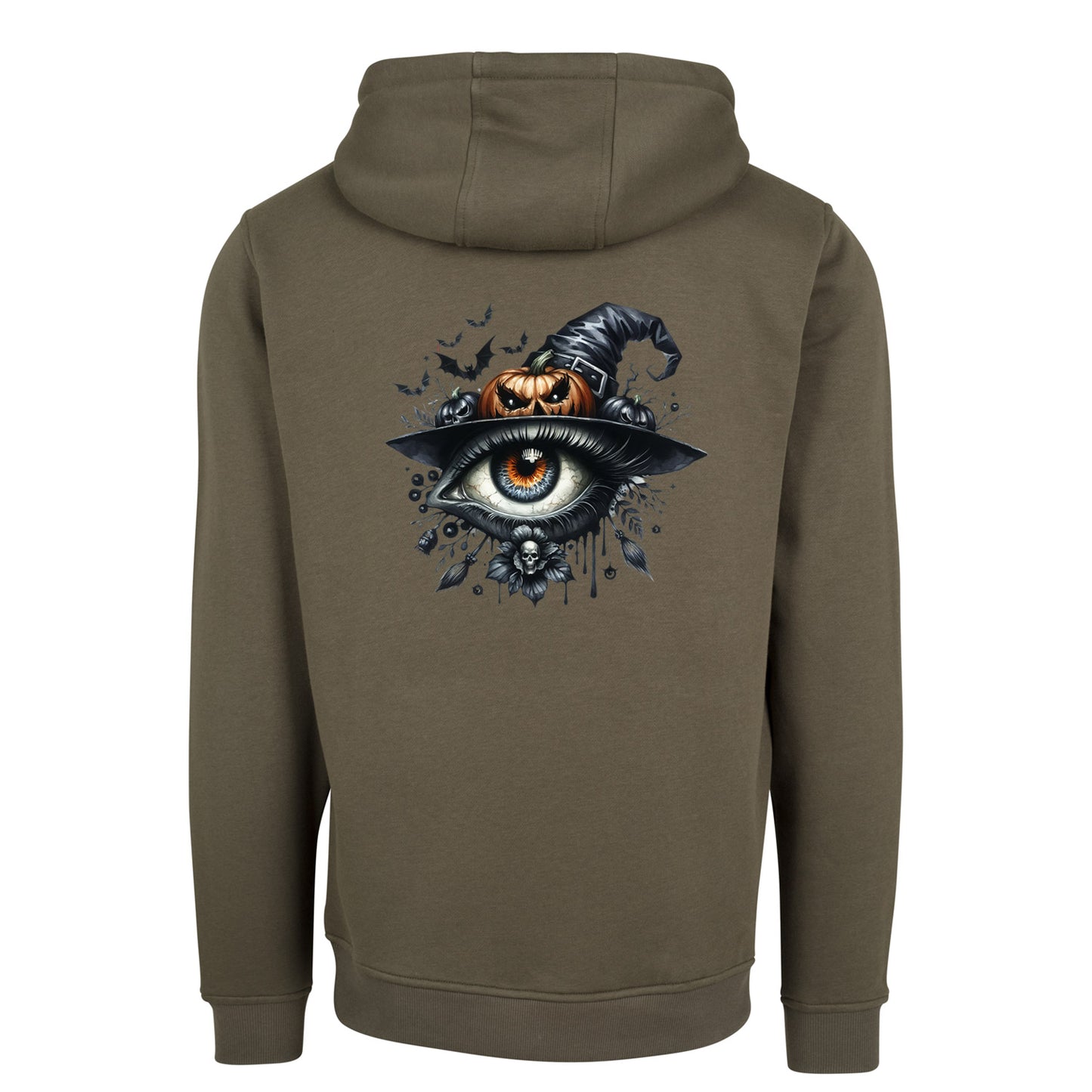 ZIP Hoodie - Halloween Auge Kürbis Hut