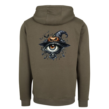 ZIP Hoodie - Halloween Auge Kürbis Hut
