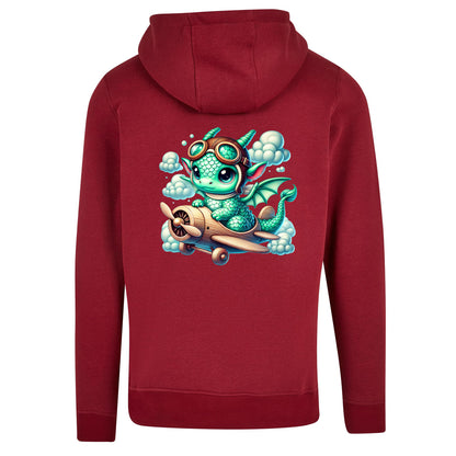 ZIP Hoodie - Drache Flugzeug