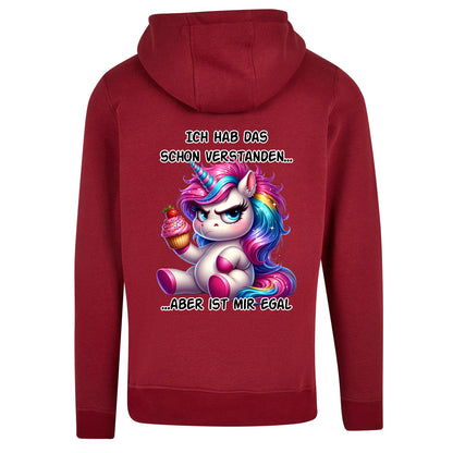 ZIP Hoodie - Ich hab das schon verstanden... Einhorn