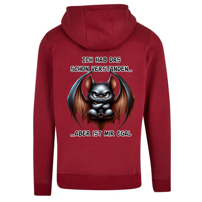 ZIP Hoodie - Ich hab das schon verstanden... Fledermaus