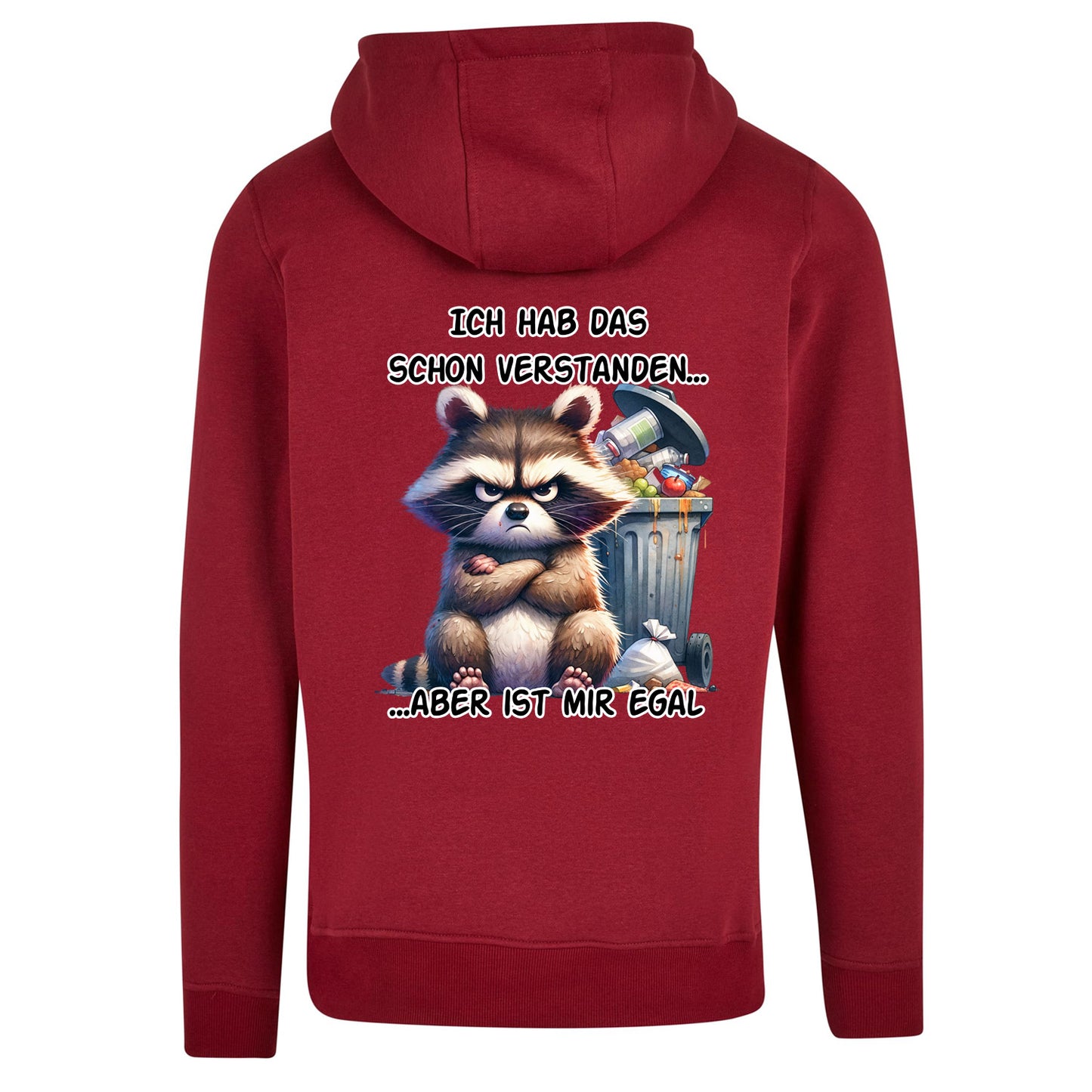 ZIP Hoodie - Ich hab das schon verstanden... Waschbär