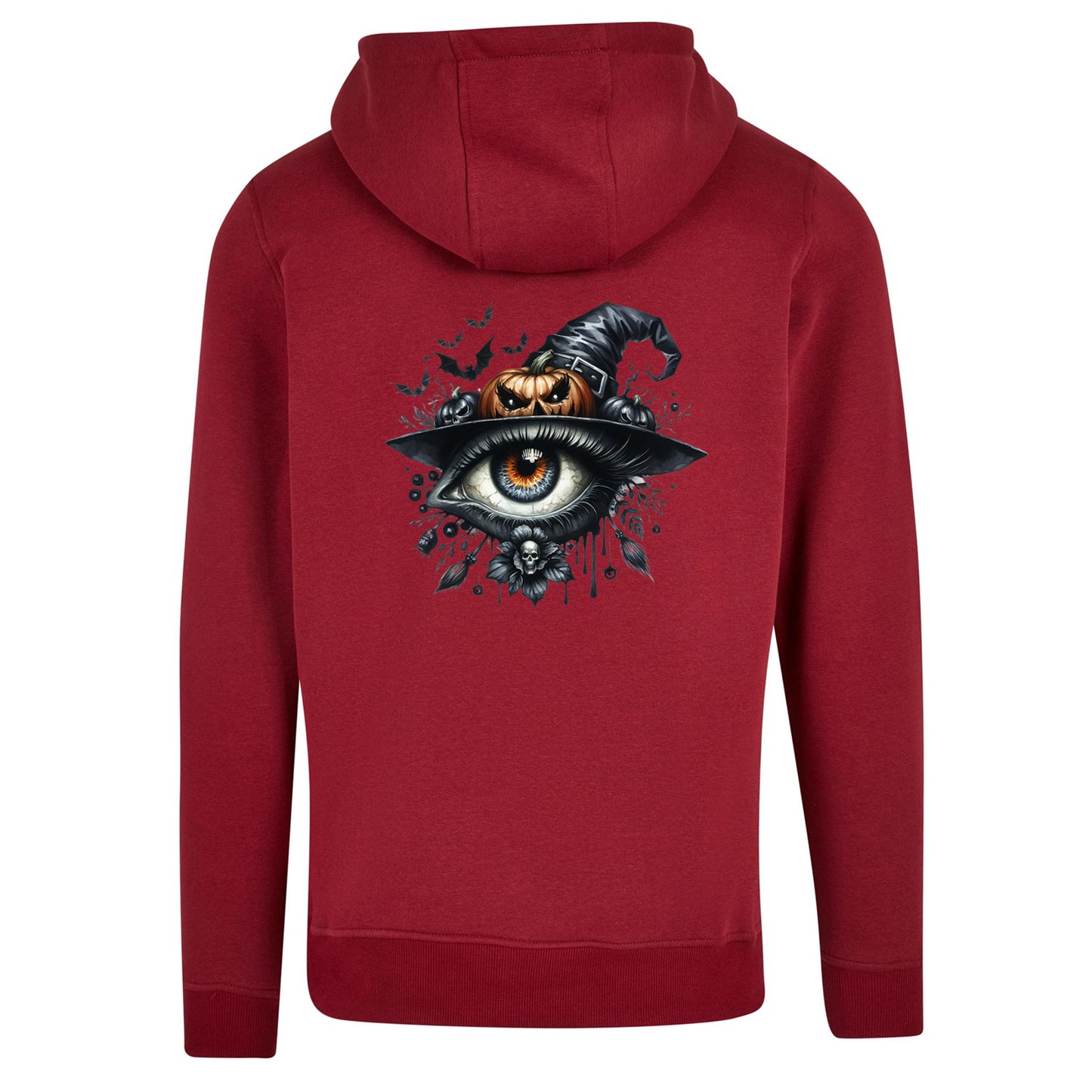 ZIP Hoodie - Halloween Auge Kürbis Hut