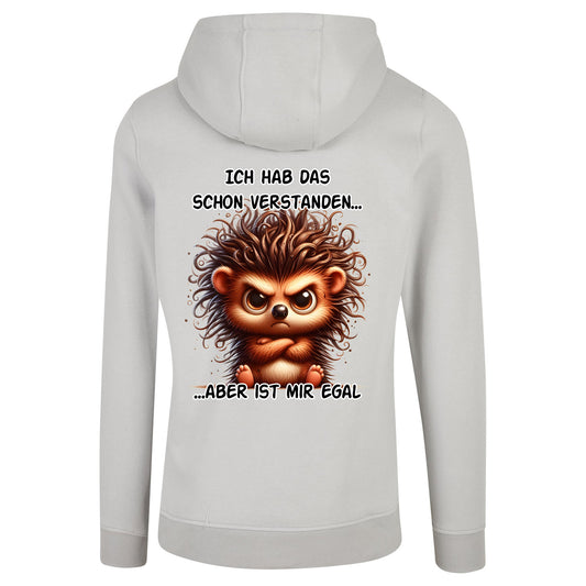 ZIP Hoodie - Ich hab das schon verstanden... Igel