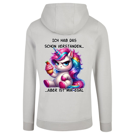 ZIP Hoodie - Ich hab das schon verstanden... Einhorn