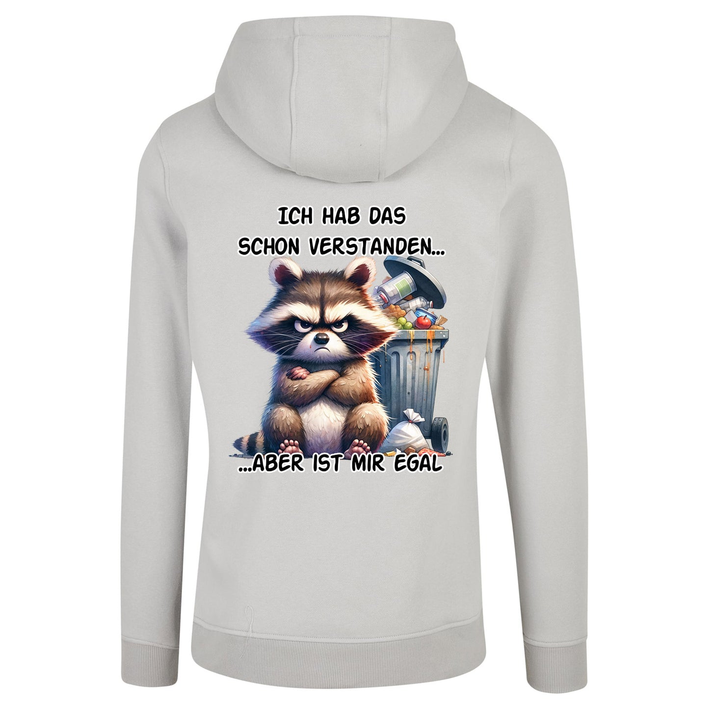 ZIP Hoodie - Ich hab das schon verstanden... Waschbär