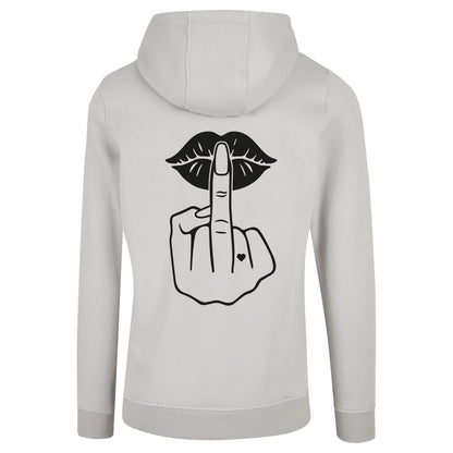 ZIP Hoodie - Lippen Lips Mittelfinger