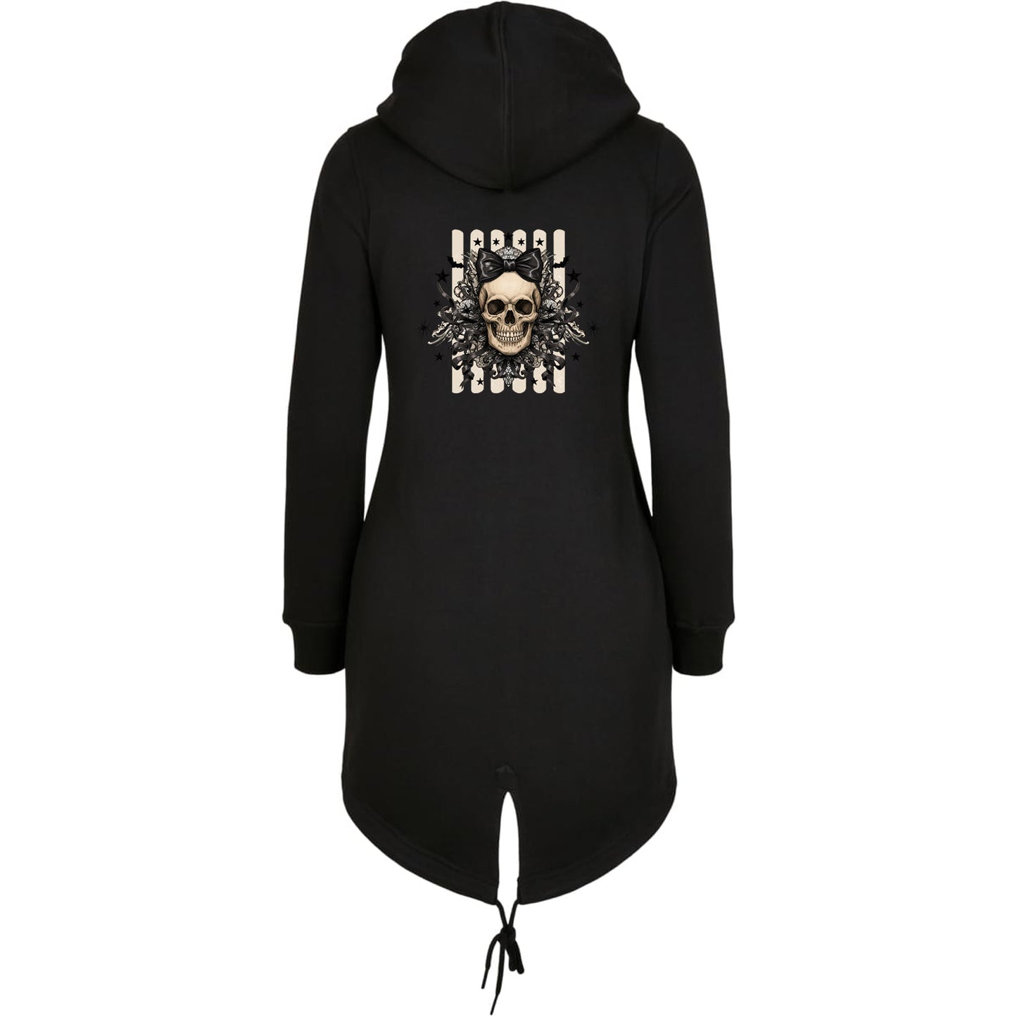 ZIP Parka - Black Ribbon Skull