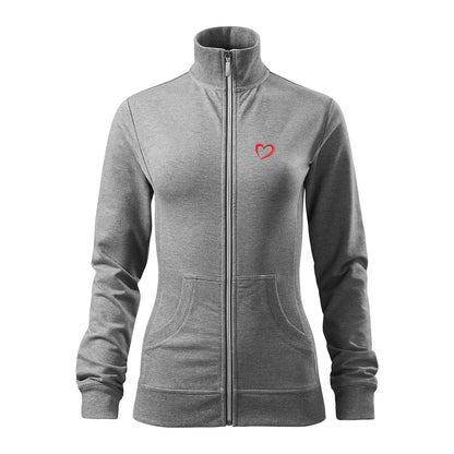 ZIP Sweatshirt - Herz Stick