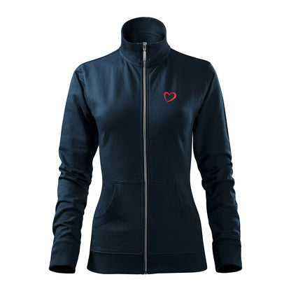 ZIP Sweatshirt - Herz Stick