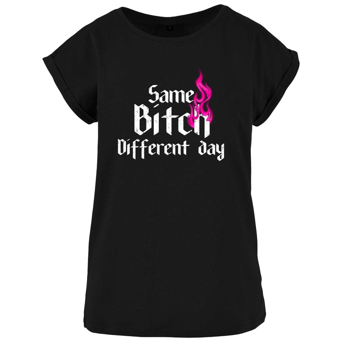 Ladies Extended Shoulder T-Shirt - Same Bitch