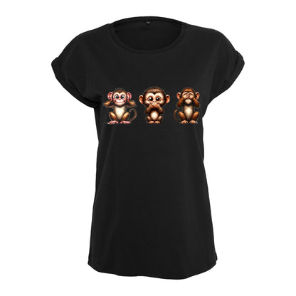 Ladies Extended Shoulder T-Shirt -Affenbande