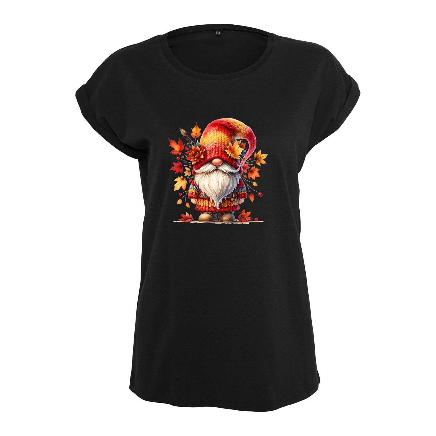 Ladies Extended Shoulder T-Shirt - Autumn Gnome