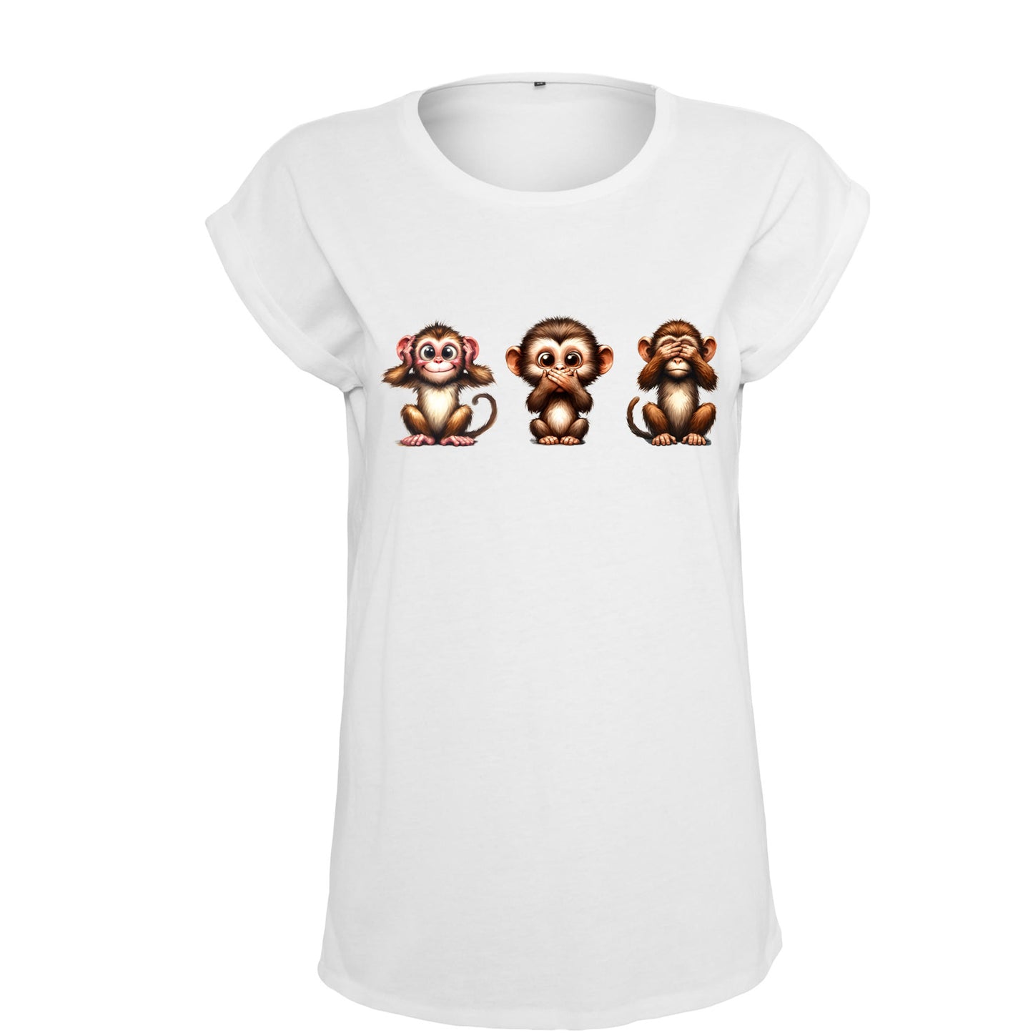 Ladies Extended Shoulder T-Shirt -Affenbande
