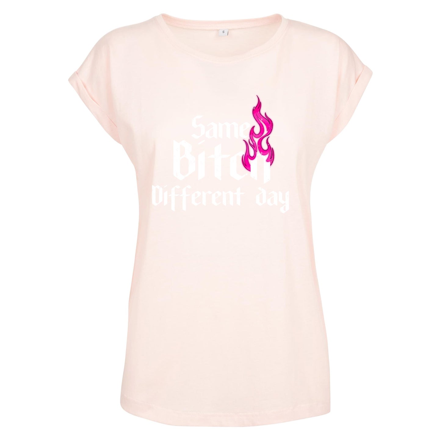 Ladies Extended Shoulder T-Shirt - Same Bitch
