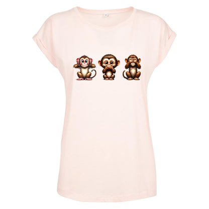 Ladies Extended Shoulder T-Shirt -Affenbande