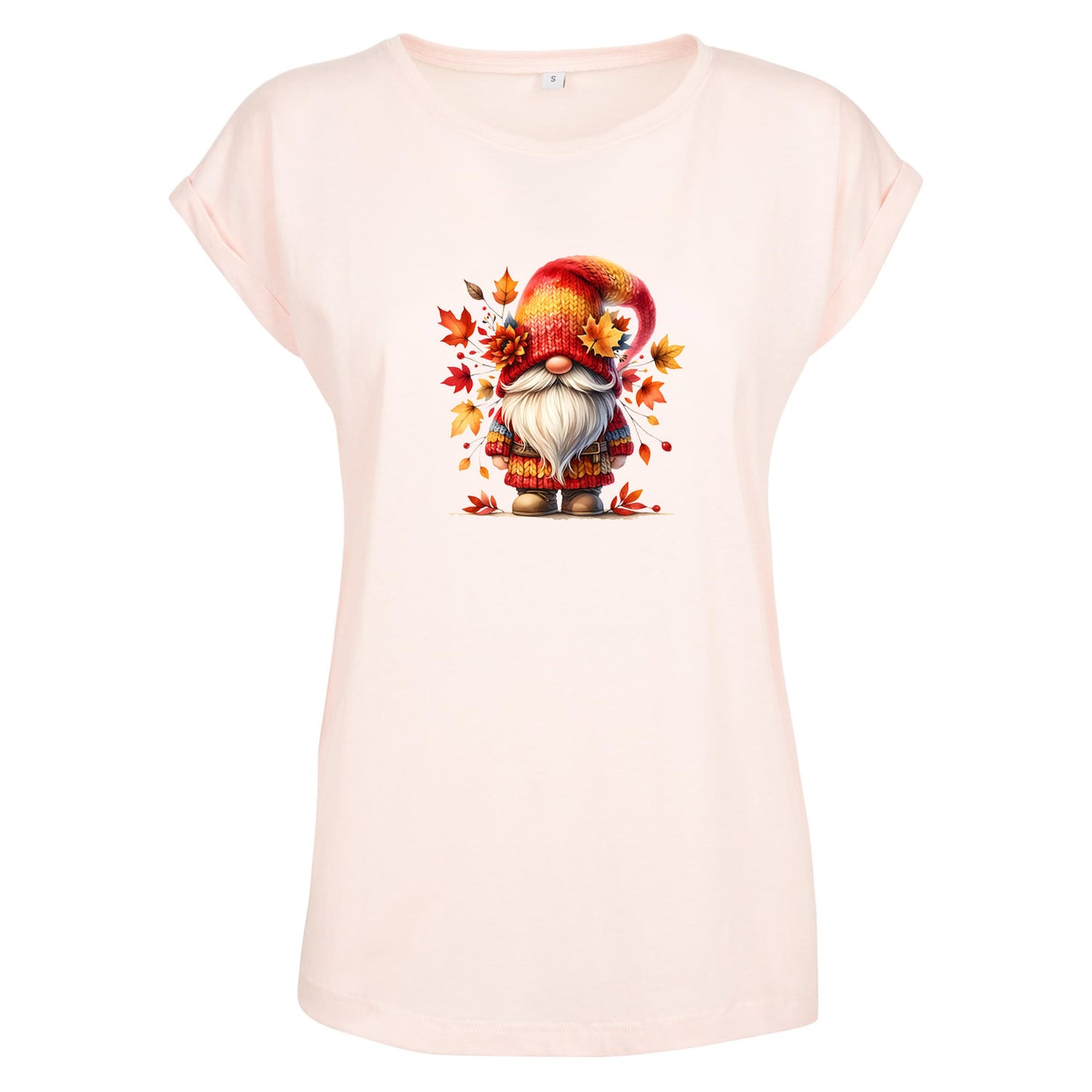Ladies Extended Shoulder T-Shirt - Autumn Gnome