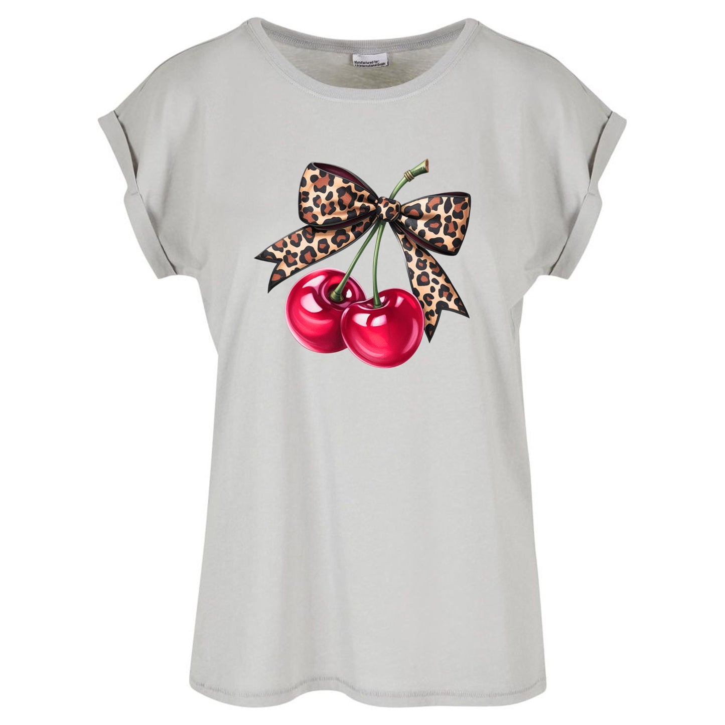 Ladies Extended Shoulder T-Shirt - Hot Cherry