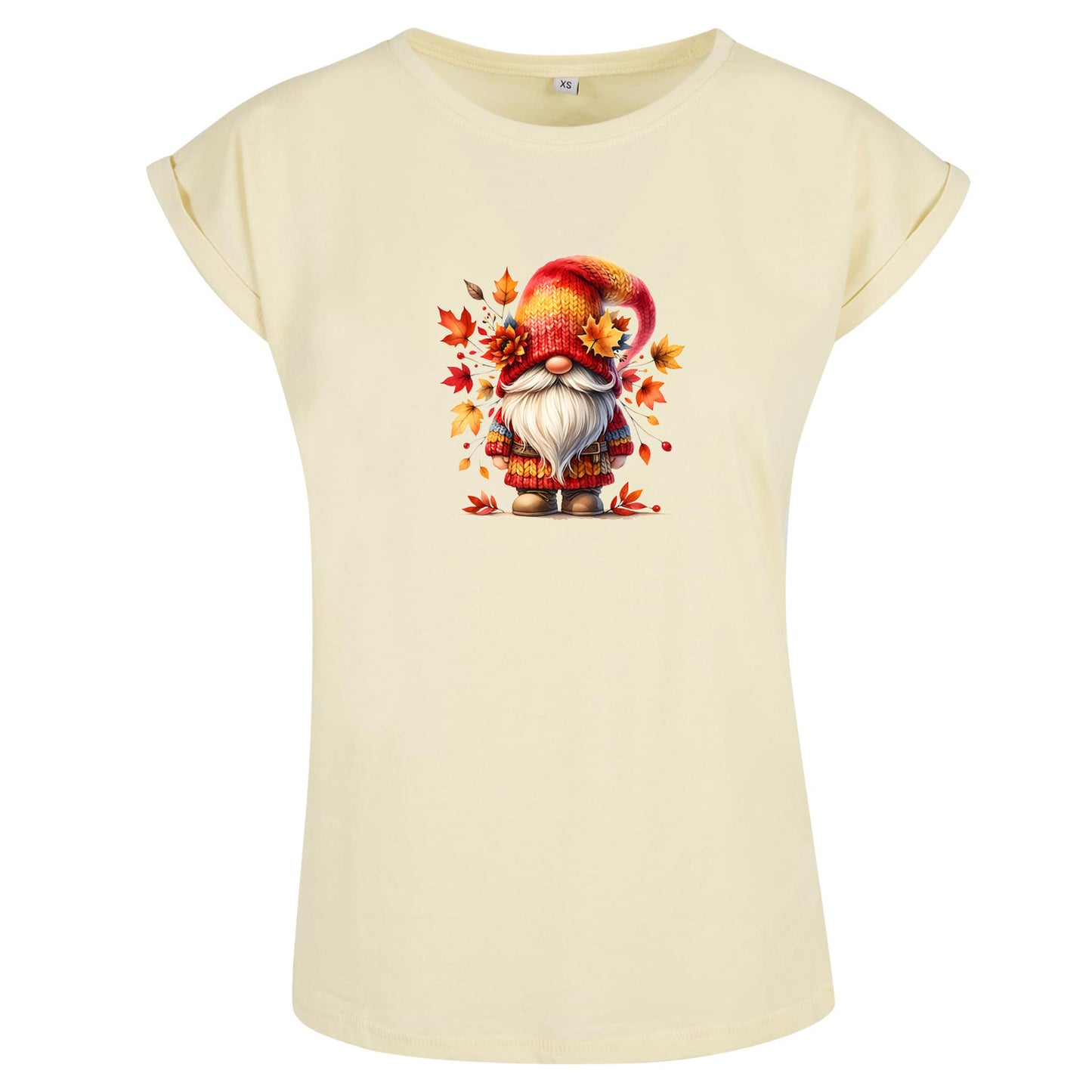 Ladies Extended Shoulder T-Shirt - Autumn Gnome