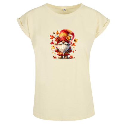 Ladies Extended Shoulder T-Shirt - Autumn Gnome