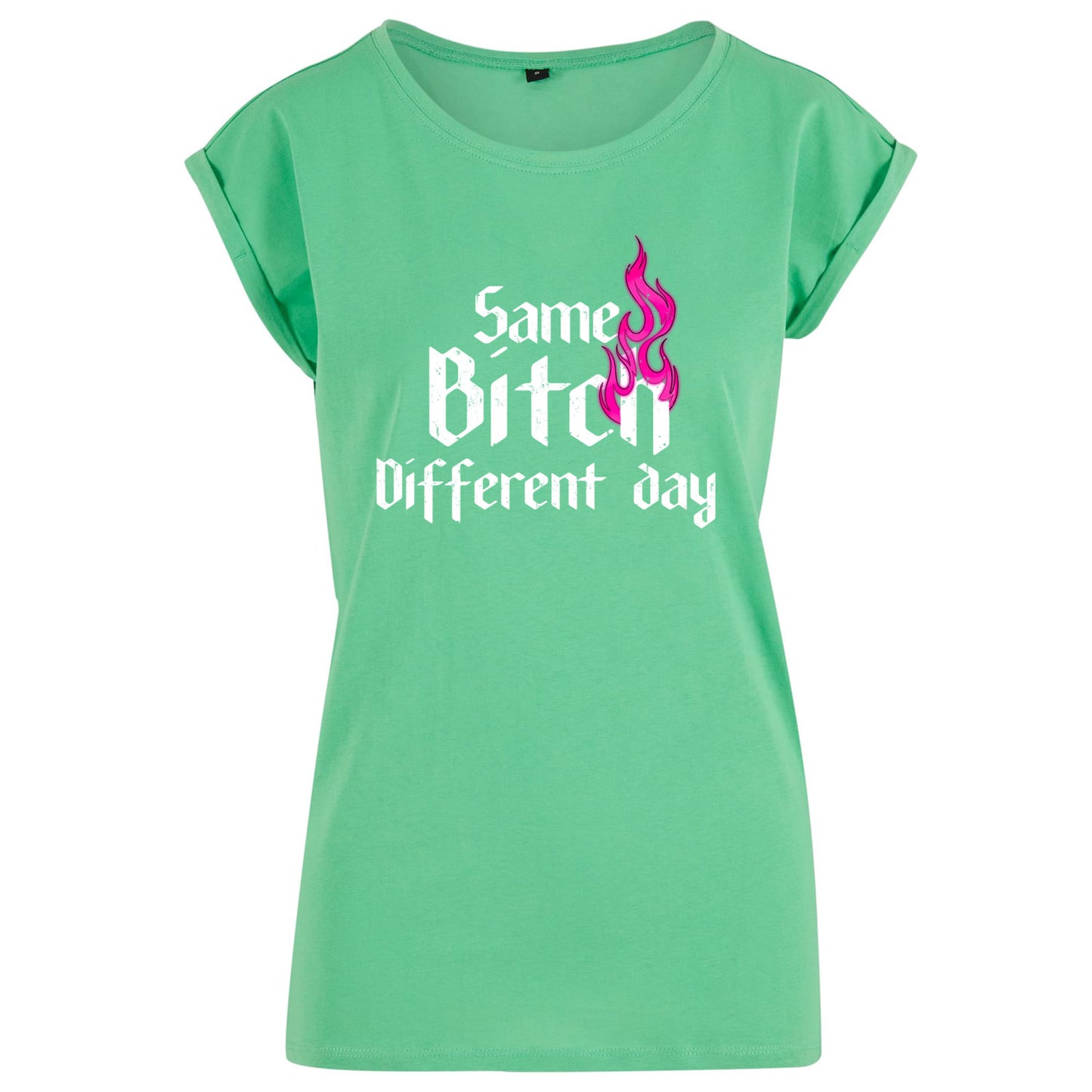 Ladies Extended Shoulder T-Shirt - Same Bitch