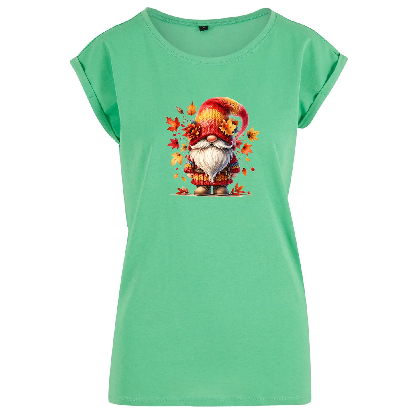 Ladies Extended Shoulder T-Shirt - Autumn Gnome