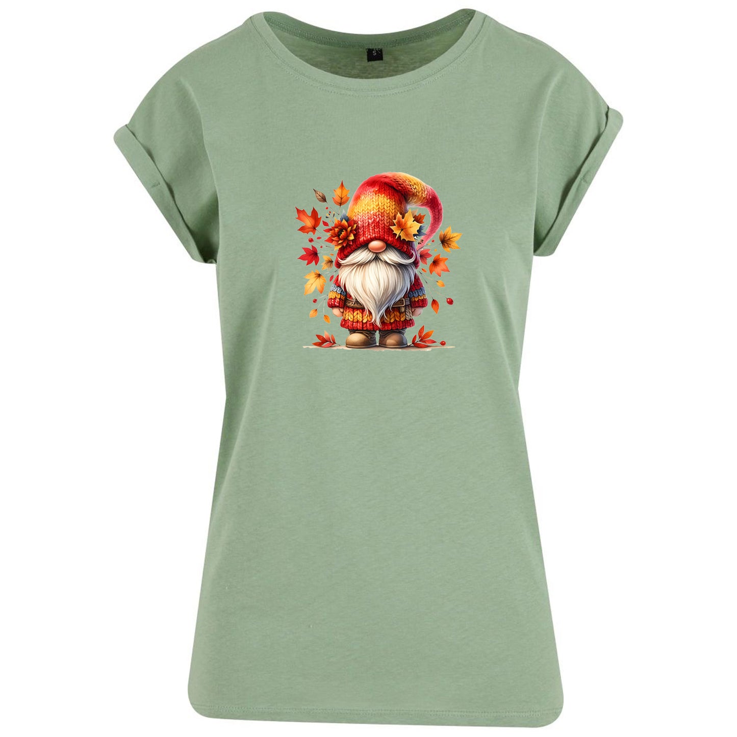 Ladies Extended Shoulder T-Shirt - Autumn Gnome