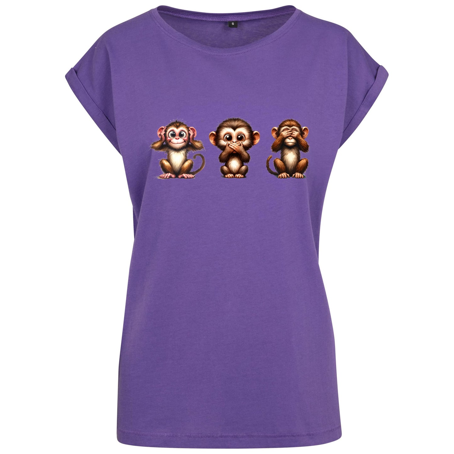 Ladies Extended Shoulder T-Shirt -Affenbande