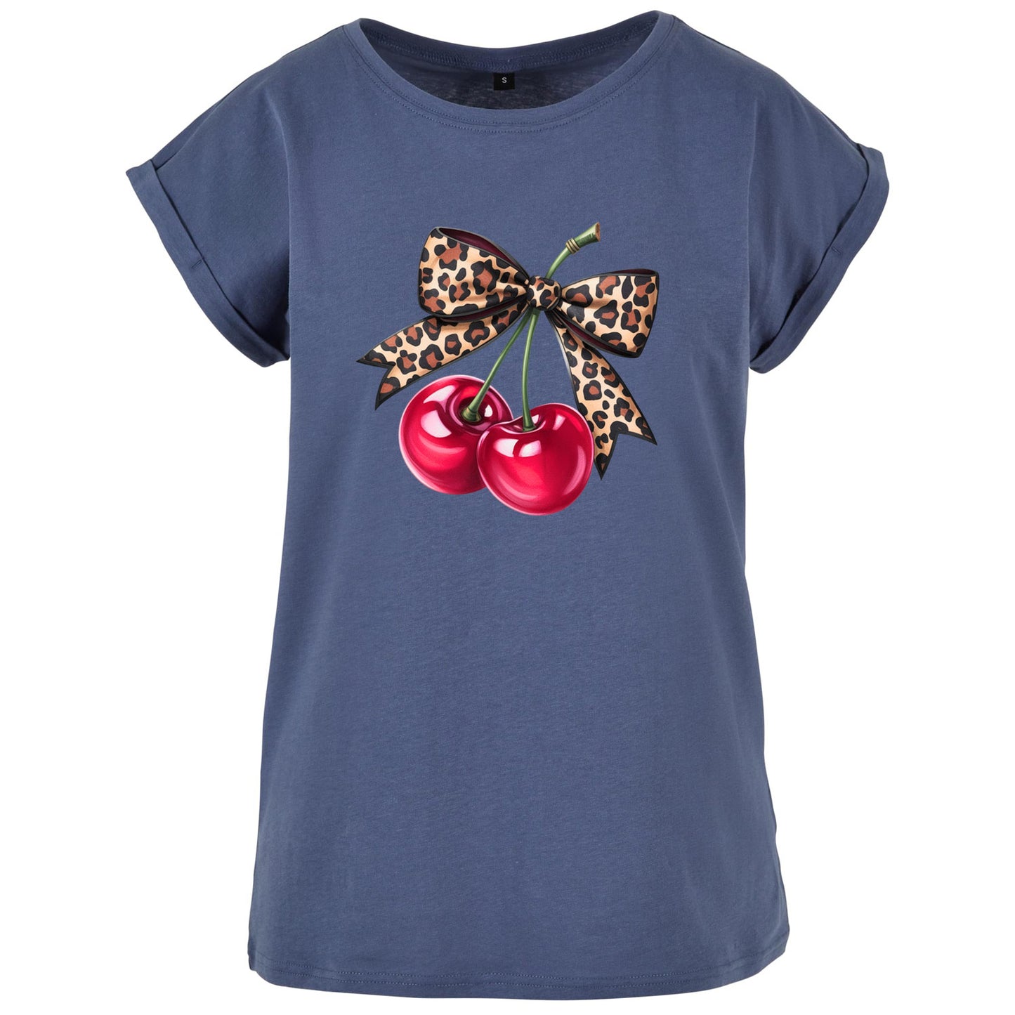 Ladies Extended Shoulder T-Shirt - Hot Cherry
