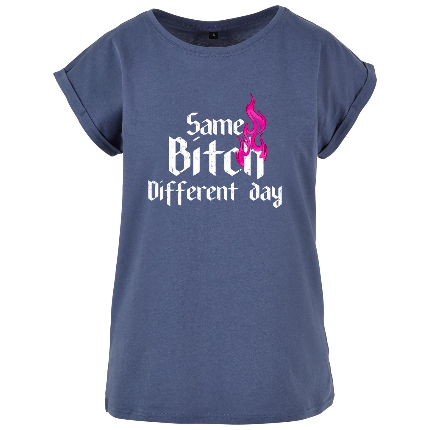 Ladies Extended Shoulder T-Shirt - Same Bitch