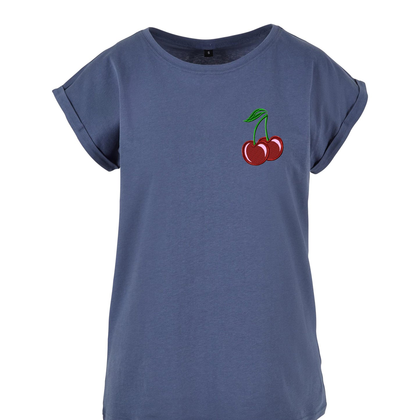Ladies Extended Shoulder T-Shirt - Kirsche Cherry Stick
