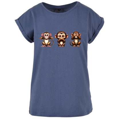 Ladies Extended Shoulder T-Shirt -Affenbande