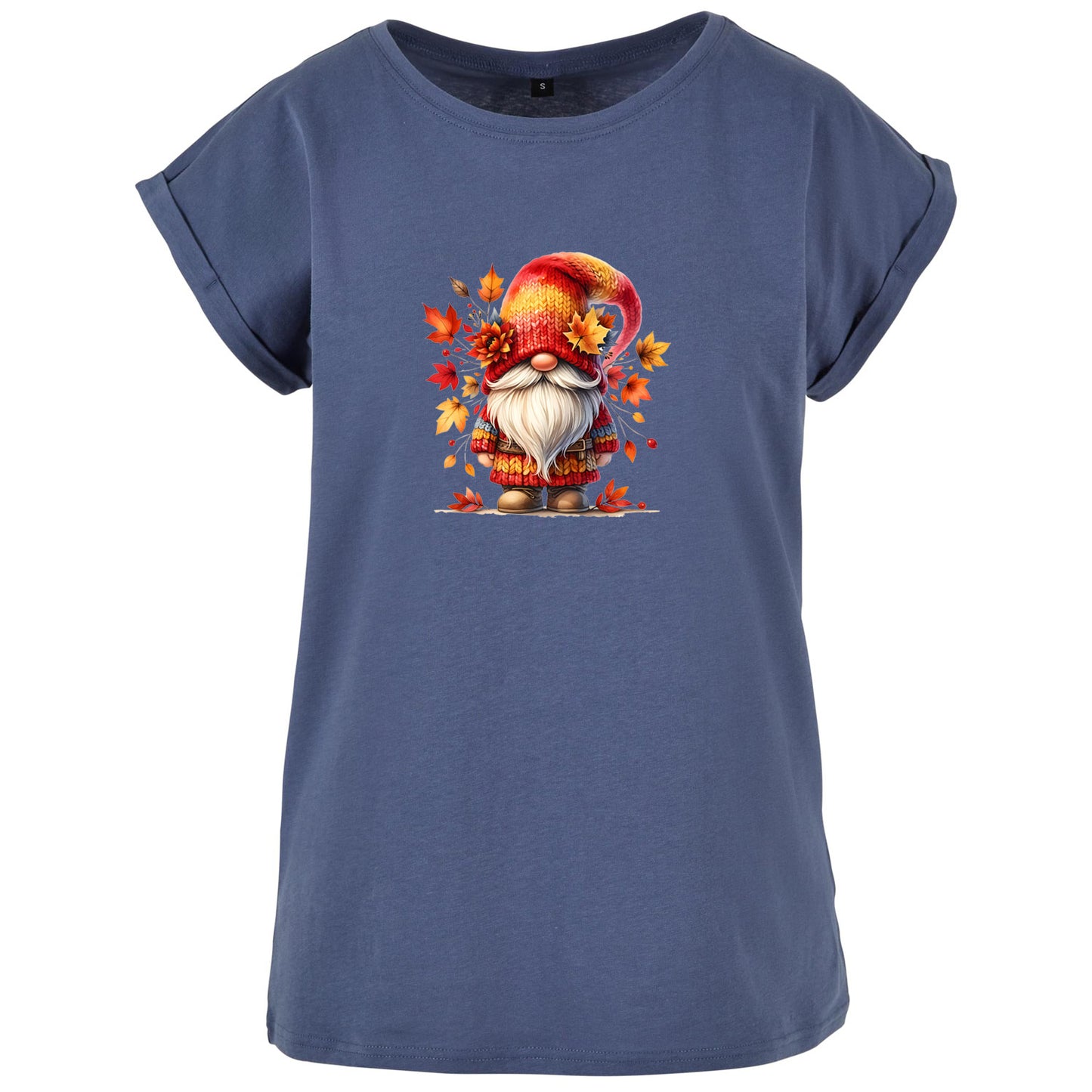 Ladies Extended Shoulder T-Shirt - Autumn Gnome