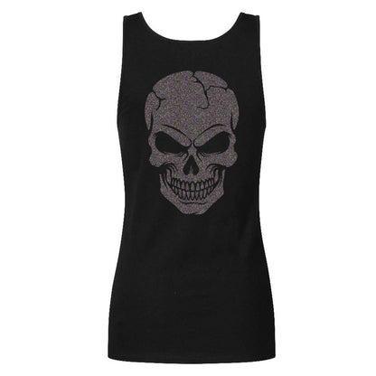 Top / Tanktop - Skullhead Glitzer
