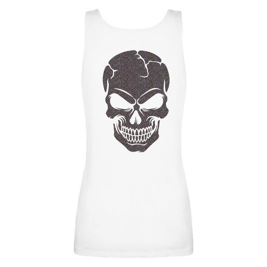 Top / Tanktop - Skullhead Glitzer