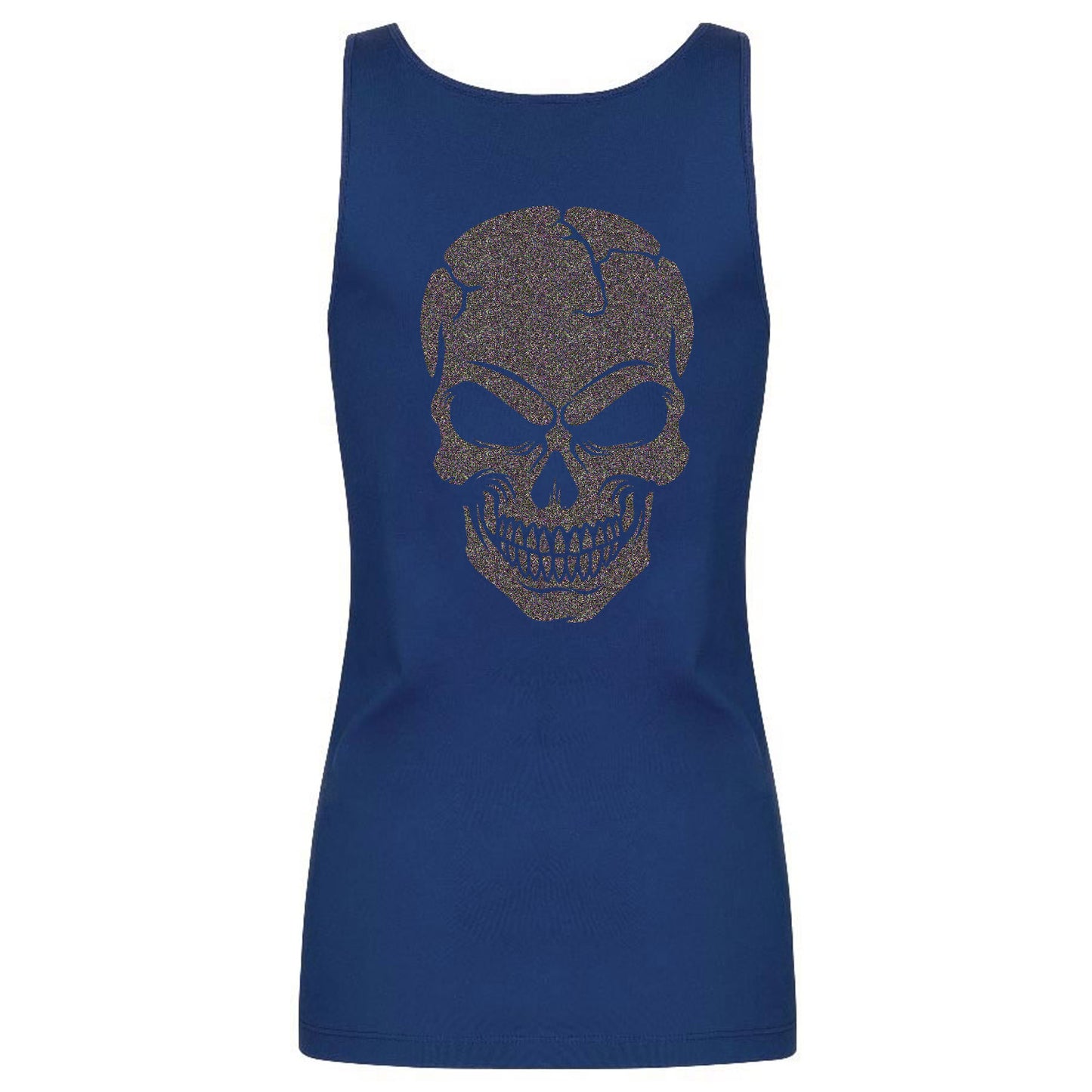 Top / Tanktop - Skullhead Glitzer