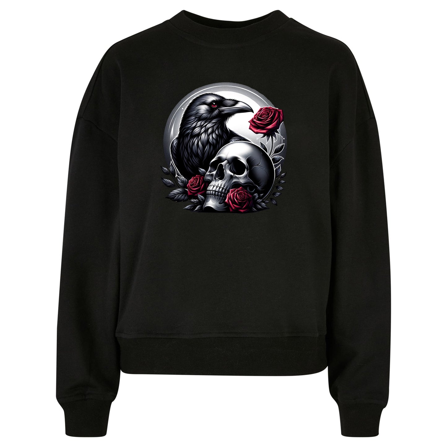Ladies Oversized Sweatshirt - Gothic Valentine