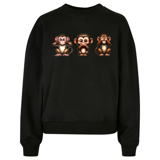 Ladies Oversized Sweatshirt - Affenbande