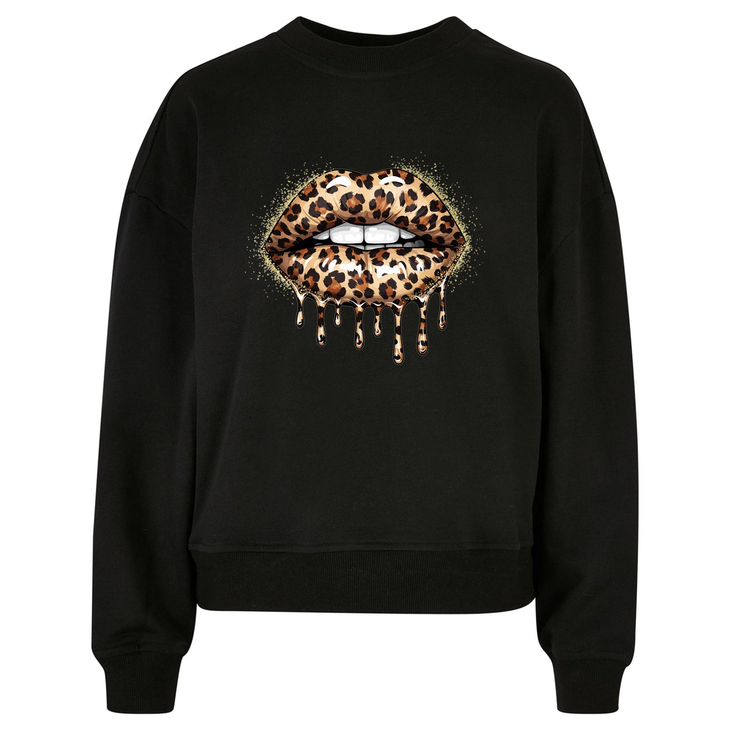 Ladies Oversized Sweatshirt - Leo Lips