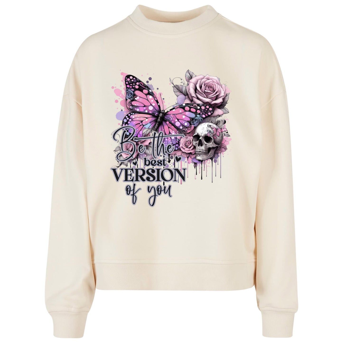 Ladies Oversized Sweatshirt - Be the best Vision of you