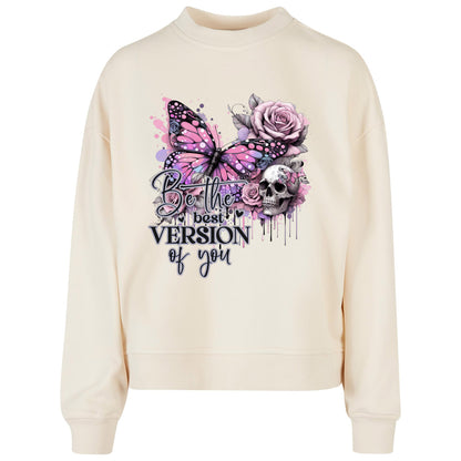 Ladies Oversized Sweatshirt - Be the best Vision of you