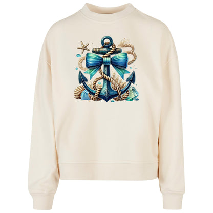 Ladies Oversized Sweatshirt - Anker Türkis
