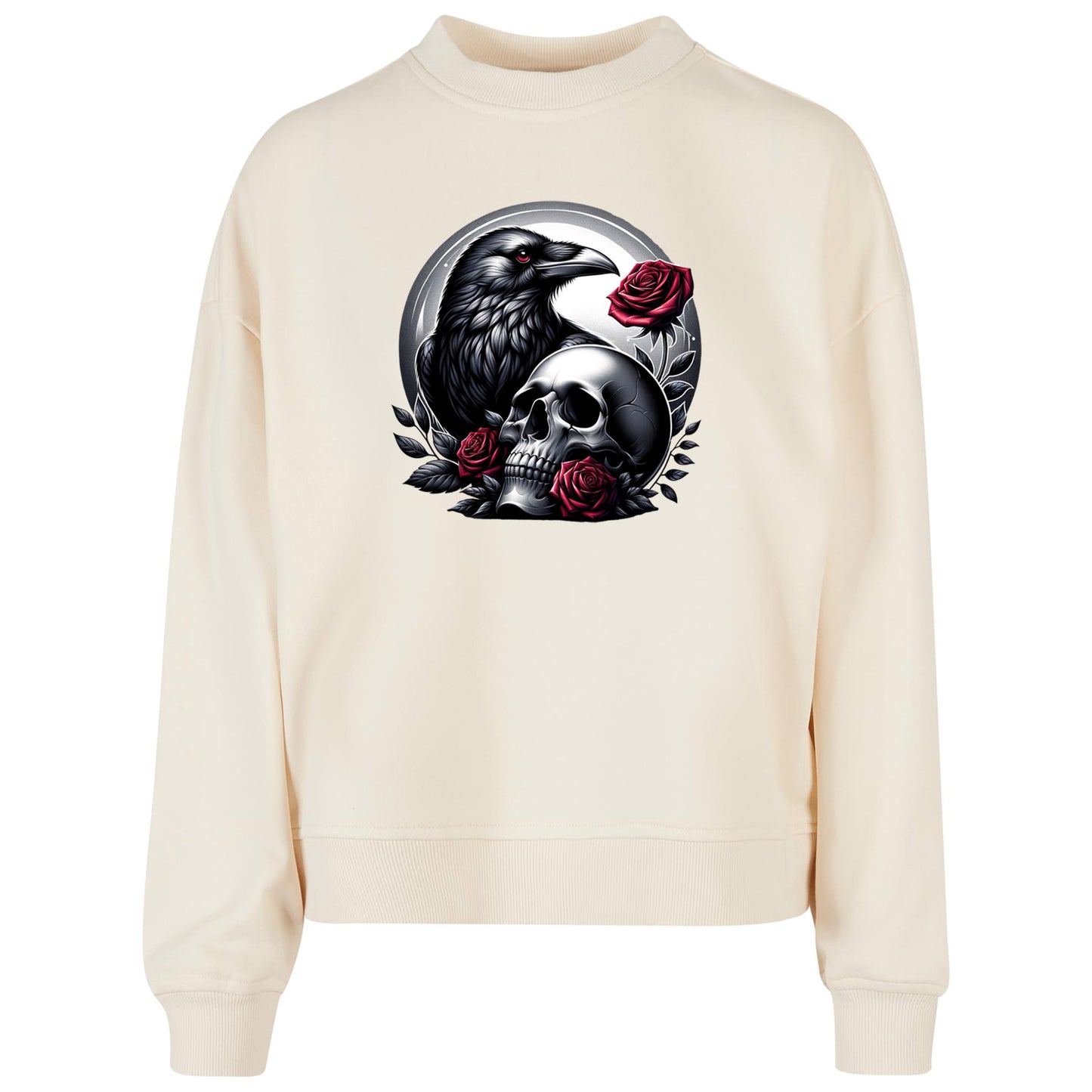 Ladies Oversized Sweatshirt - Gothic Valentine