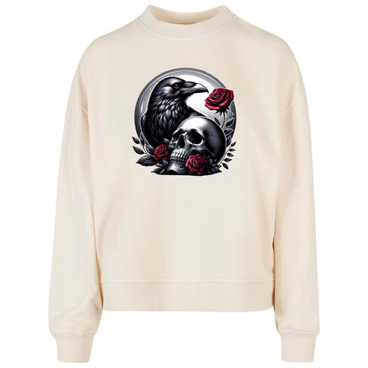 Ladies Oversized Sweatshirt - Gothic Valentine