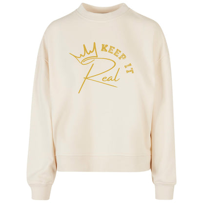 Ladies Oversized Sweatshirt - Keep It Real