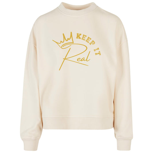 Ladies Oversized Sweatshirt - Keep It Real