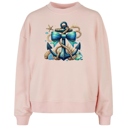 Ladies Oversized Sweatshirt - Anker Türkis